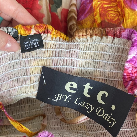 Summer strapless dress - Picture 3 of 4